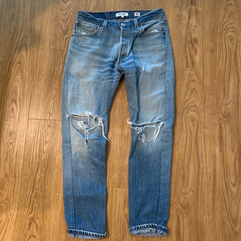 RE/DONE Levi’s Original; straight skinny